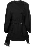 double-breasted loose-fit coat