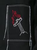 flaming cross hoodie