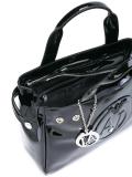 embossed logo tote bag