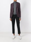 flocked effect blazer