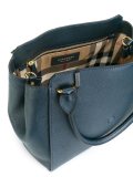 buckled closure shoulder bag