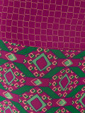 geometric print midi skirt