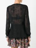 lace-up lace blouse 
