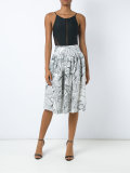 flared midi skirt