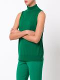 turtleneck sleeveless blouse