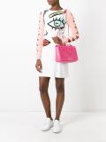 logo embossed shoulder bag