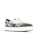 vulcanised smoke print sneakers