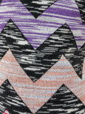 zigzag print straight skirt
