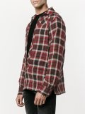 split front plaid shirt