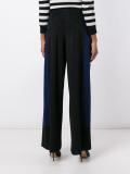 glittery straight trousers