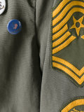 multi patched jacket 