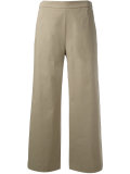 Wide leg cropped trousers