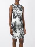 printed fitted dress
