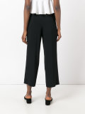 cropped flared trousers