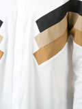 striped button-up shirt