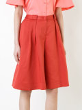 wide-leg cropped trousers