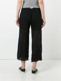 mesh panel palazzo pants