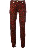 neon animal print trousers