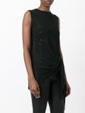 ruched detail vest top