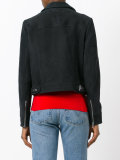 cropped leather jacket