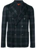 plaid double breasted blazer