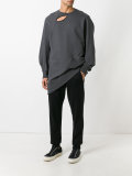 cut-out detail sweatshirt