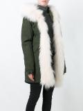 raccoon fur trim parka 