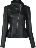 off-centre zip jacket