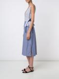 V-neck peplum dress