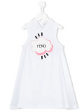 logo print dress