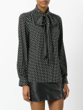 polka dot blouse