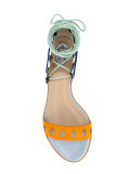 lace fastening sandals 