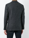 herringbone patterned blazer