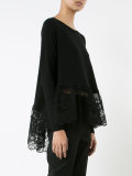 lace trim blouse 