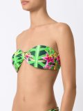 printed bandeau bikini top