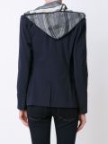 layered hooded blazer