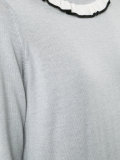 ruffle neck and cuff sweater