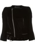 velvet biker jacket