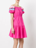 embroidered off-the-shoulder dress
