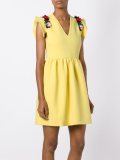 embellished shoulder dress
