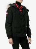 zipped hooded coat