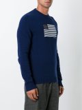 flag intarsia sweater