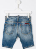 stonewash denim shorts