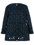 guipure lace hooded jacket