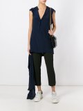 asymmetric draped top