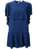 ruffle cape dress