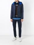 zipped detachable hood jacket