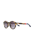 tortoiseshell round sunglasses