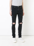 distressed skinny jeans