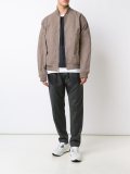 creased effect bomber jacket